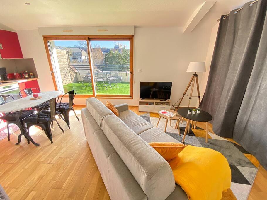 Grand Studio, Belle Terrasse Avec Vue Nantes Exterior photo